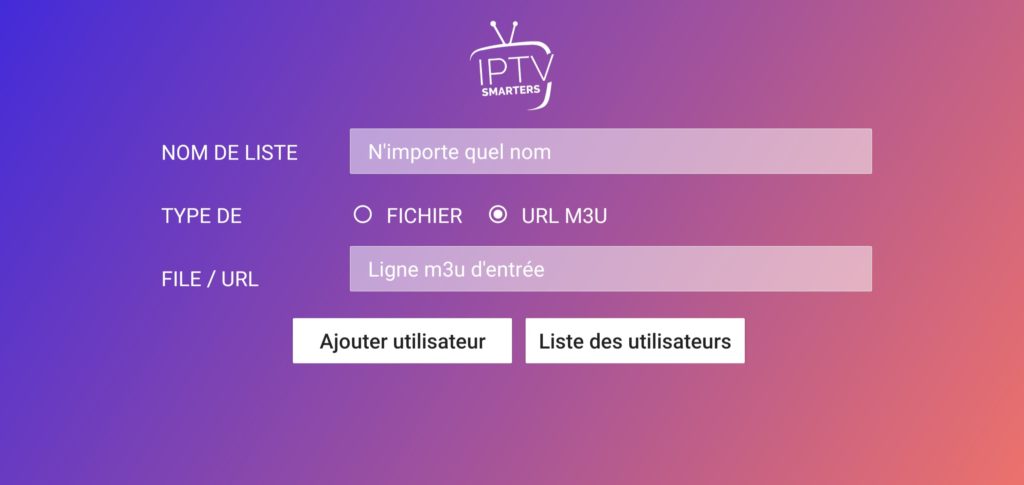 Activer l'IPTV avec IPTV Smarters