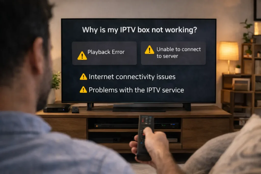 Why is my IPTV box not working?