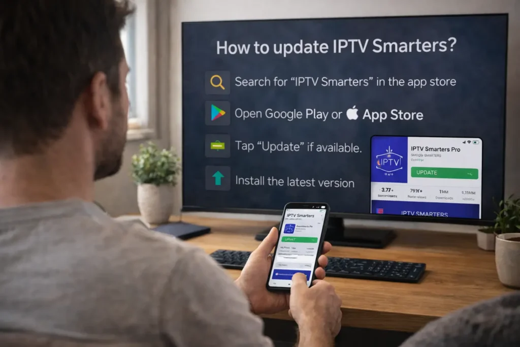 How to update IPTV Smarters?