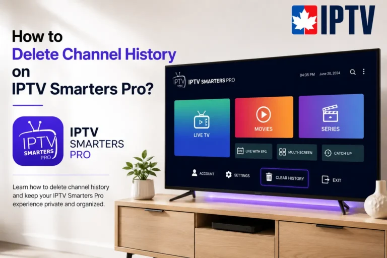 delete channel history on iptv smarters pro