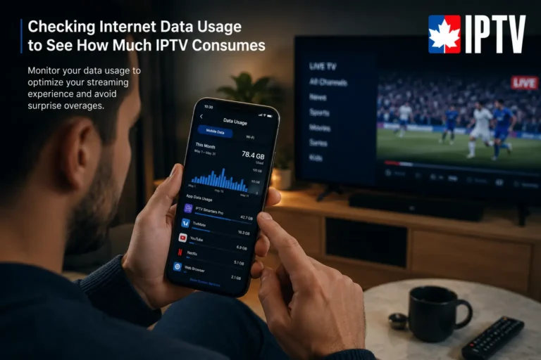 how much iptv use of data